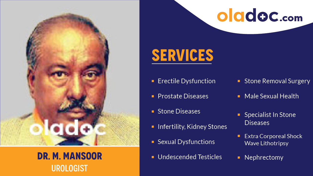 Services provided by Dr.M. Mansoor